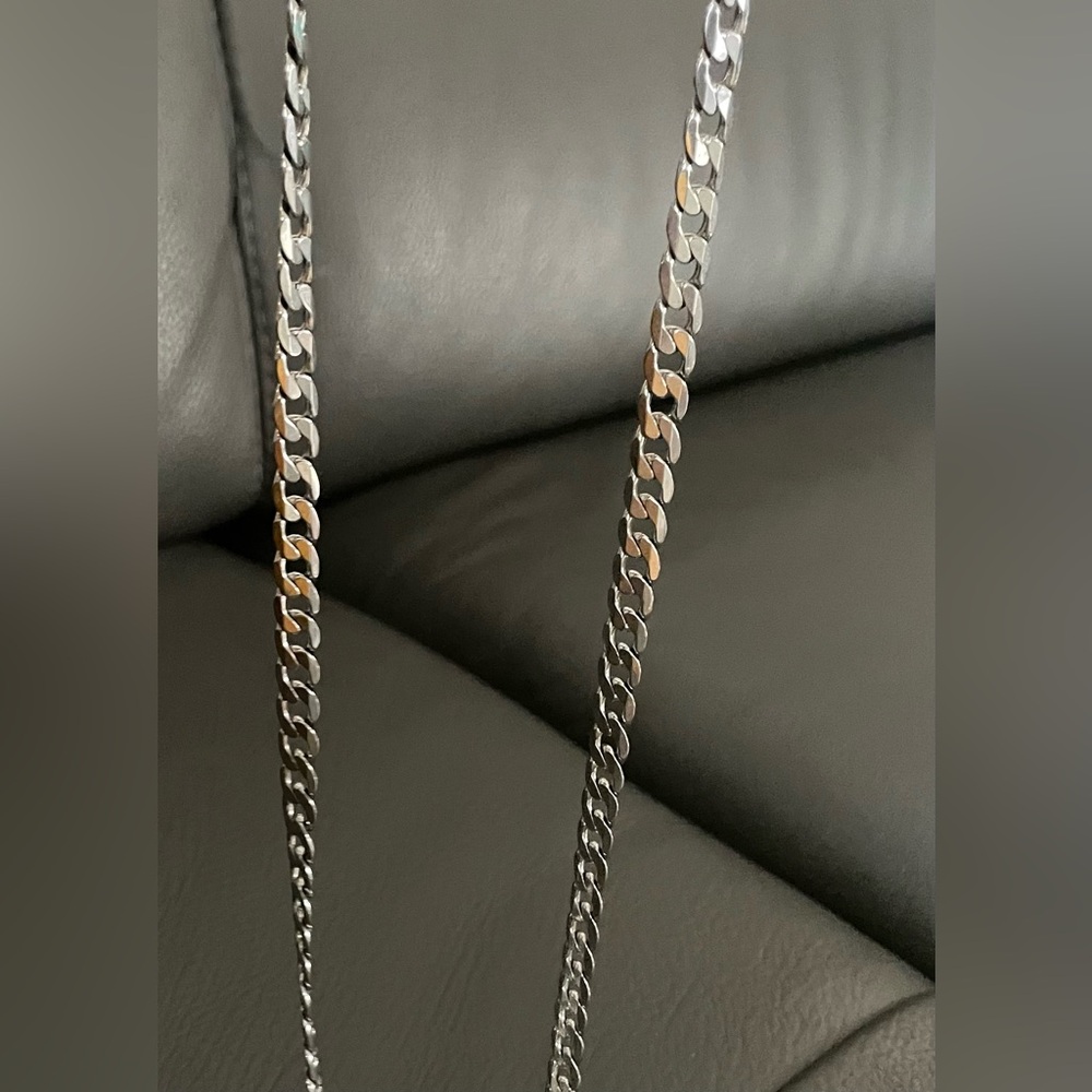 Gold plated 316L Stamped stainless steel hypoallergenic chain